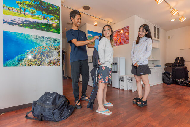 器材のサイズ合わせ