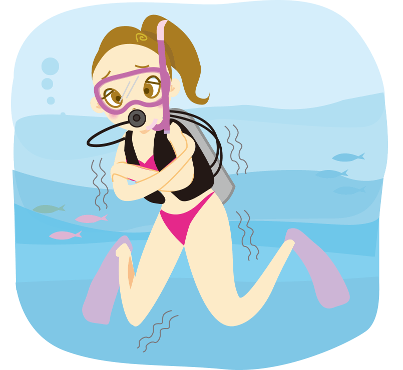 体の保温のため